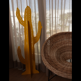 Cactus Mexicain en Métal 5 Branches Peinture Epoxy – 4 Couleurs Différentes