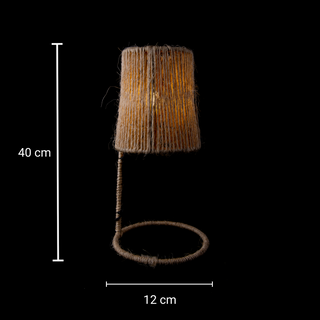 Petite Lampe Bohème enveloppée de corde en fibre naturelle