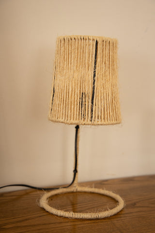 Petite Lampe Bohème enveloppée de corde en fibre naturelle